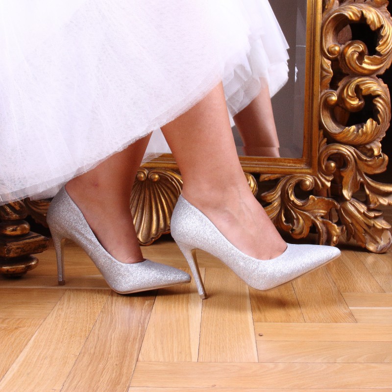Туфли невесты "Shine" silver