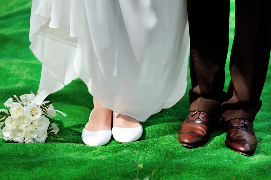 Свадебная обувь жениха и невесты