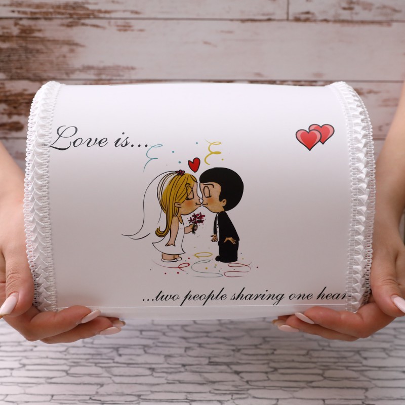 Свадебная коробка для денег "Love is"