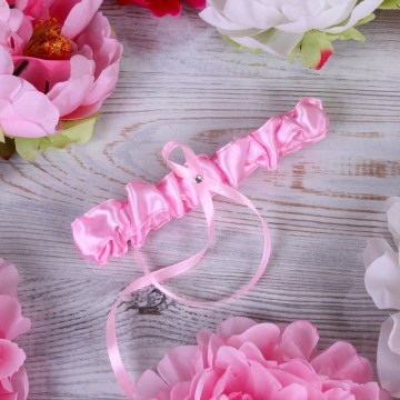 Подвязочка невесты "Classic" розовая