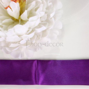 Атласный пояс для платья «Сливово-фиолетовый»