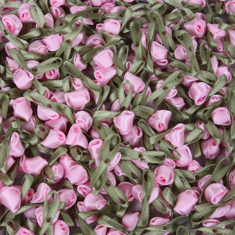 Розочки для декора "Нежно розовые бутоны"