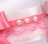 Свадебная подушечка для колец розового цвета