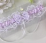 Подвязка невесты лавандового цвета