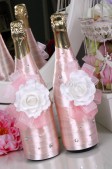 Розовое свадебное шампанское