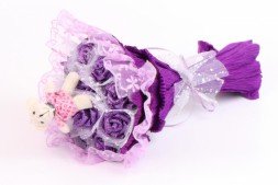 Дублер букета невесты фиолетовый