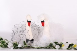 Свадебные лебеди украшение авто