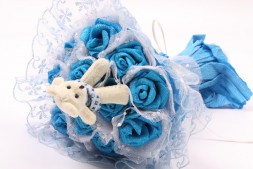 Дублер букета невесты голубой