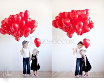 Воздушные шары-сердечки