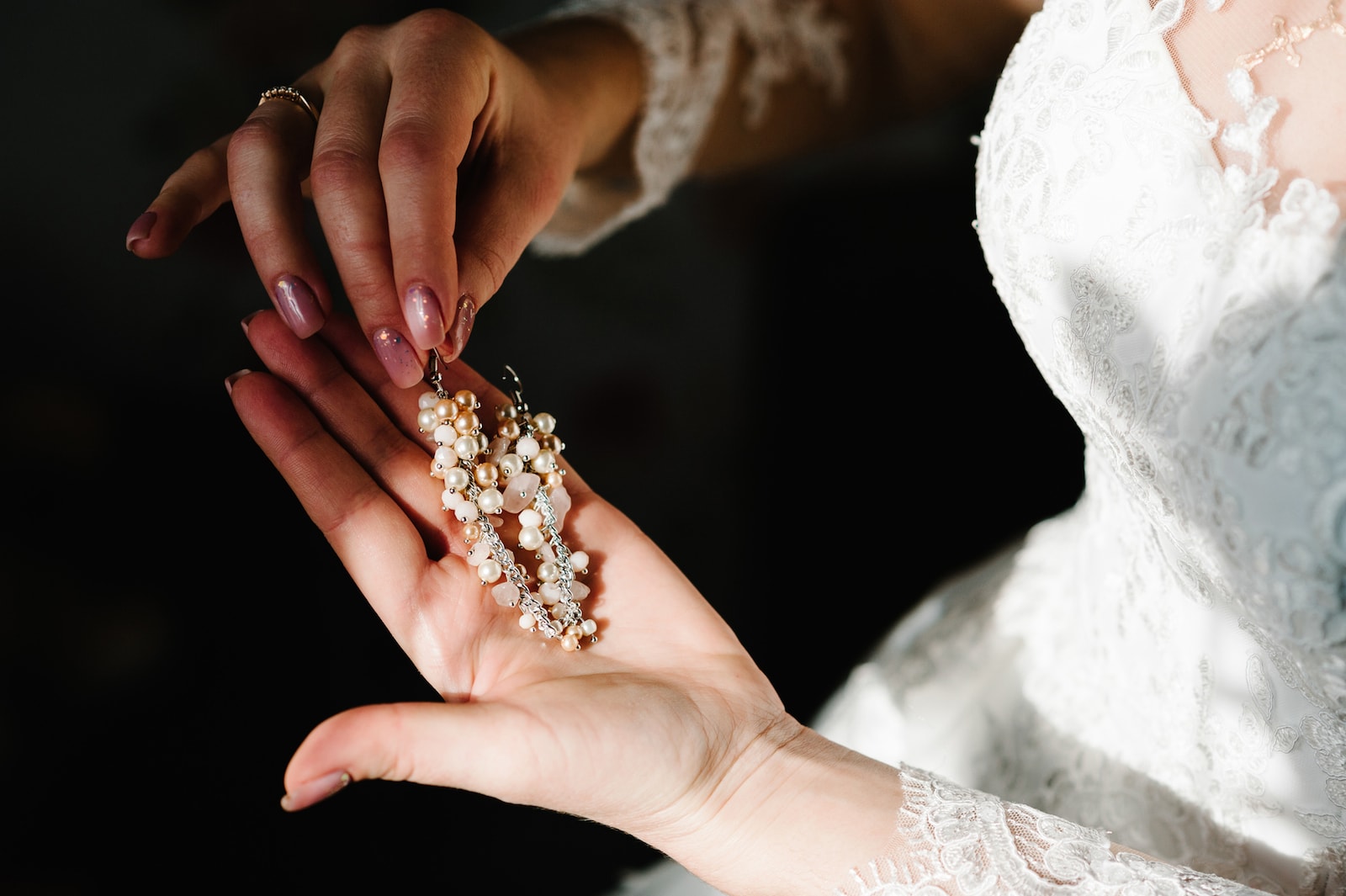 Свадебные украшения  с жемчугом