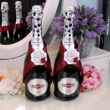 Комплект лент на шампанское «Марсала»
