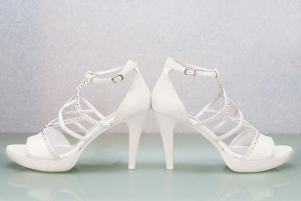 Свадебная обувь в греческом стиле