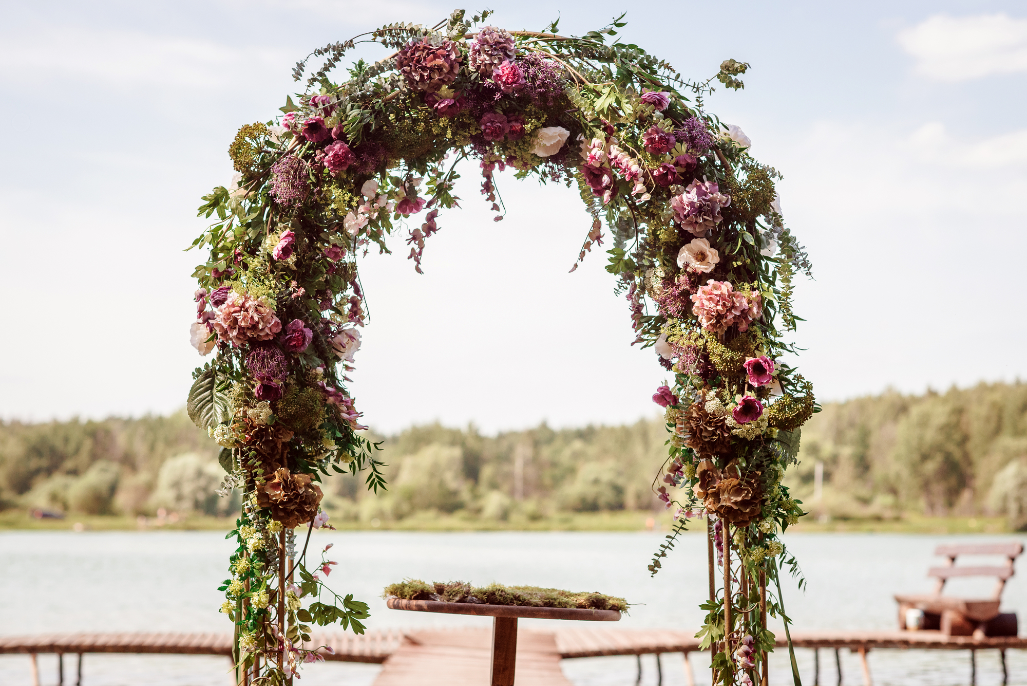 Цветочная свадебная арка - 2018