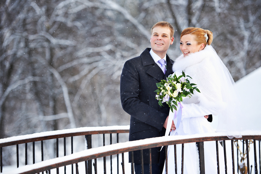 Свадебная фотосессия зимой